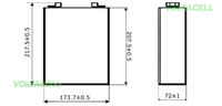 EVE MB31 LiFePO4 Battery Cell 3.2V 314Ah A Grade with M6 Threaded Connectors