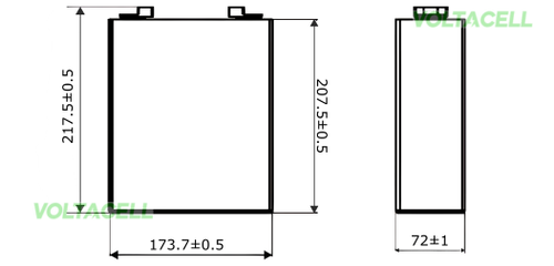 EVE MB31 LiFePO4 Battery Cell 3.2V 314Ah A Grade with M6 Threaded Connectors
